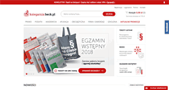 Desktop Screenshot of ksiegarnia.beck.pl