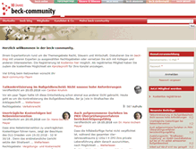 Tablet Screenshot of community.beck.de